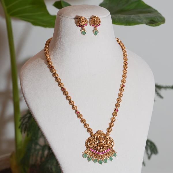 Pink Green Beads