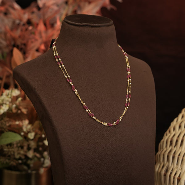 92.5 Silver Pearl Beads Chain 110970