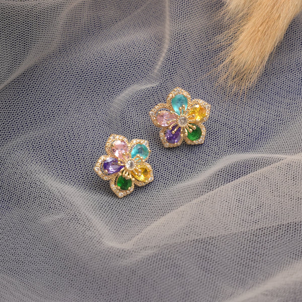 Swarovski Floral Earrings 112219
