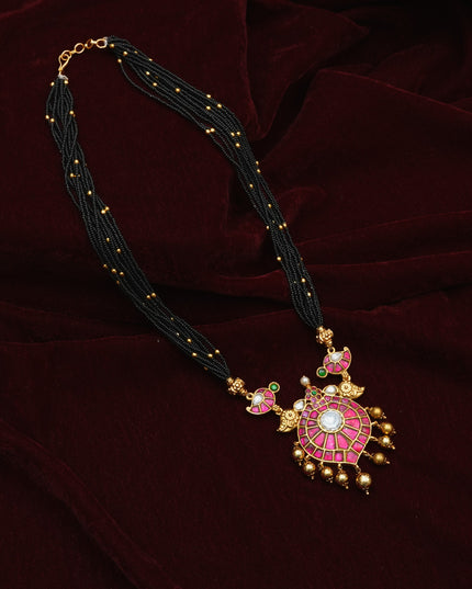 Kundan Black beads 113058