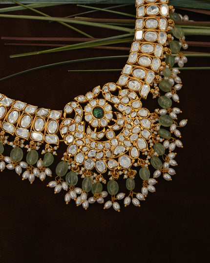 Neckset with Green Beads 113066