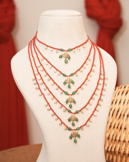 Coral beads mala 113154
