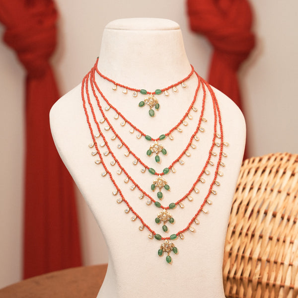 Coral beads mala 113154