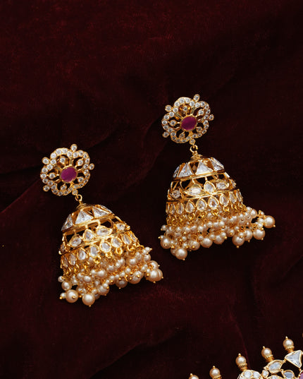 Choker with polki stone 113155