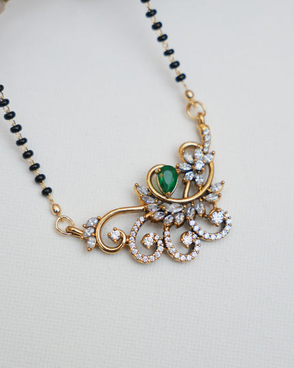 Blackbeads with moissanite Pendent  113166
