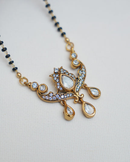 Blackbeads with moissanite Pendent 113172