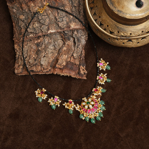 Kundan Black beads 113335