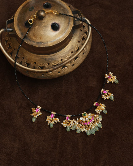 Kundan Black beads 113336