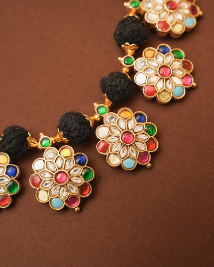 Kundan Black Tread 113362