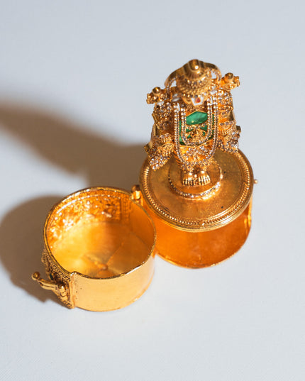 Kumkum box with Lord Venkateswara idol 113448