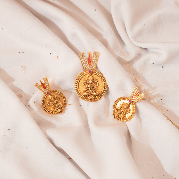 Pendent Set with Venkateswamy namam 113452