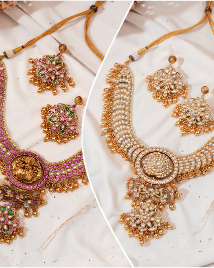 2 in 1 Kundan Neckset 113477