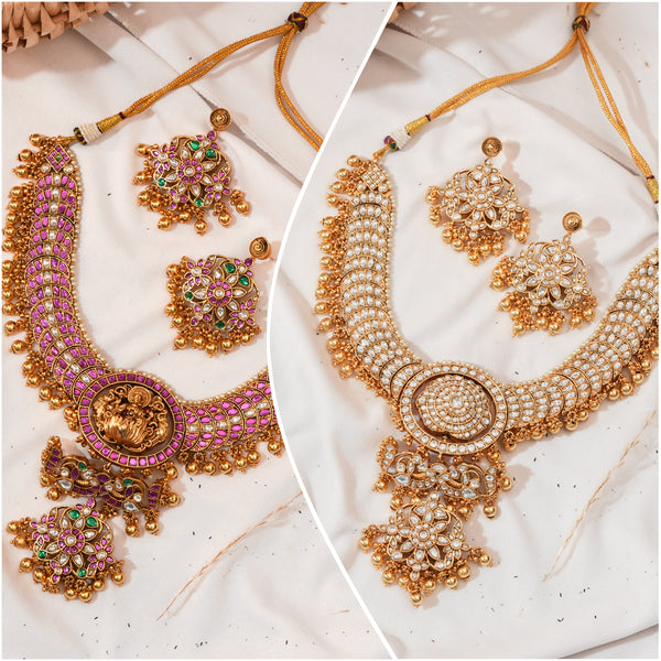 2 in 1 Kundan Neckset 113477