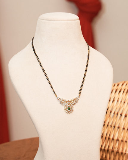 Black beads with Locket 113483