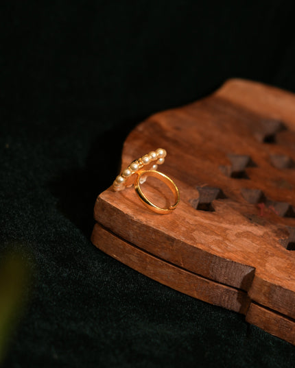 Kundan finger ring 113546