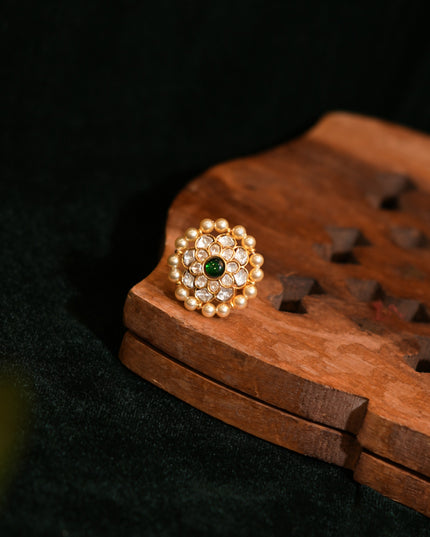 Kundan finger ring 113546