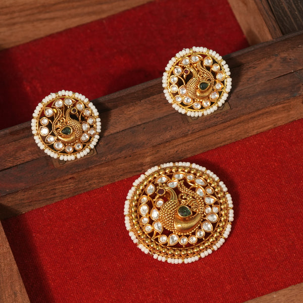 Kundan Pendent set 113563