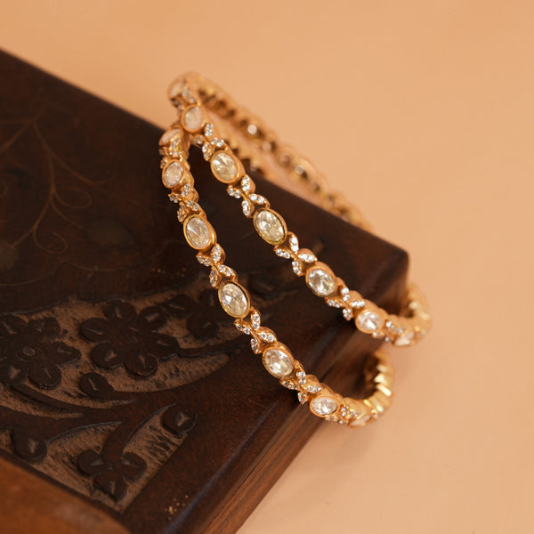 Kundan bangles 113603