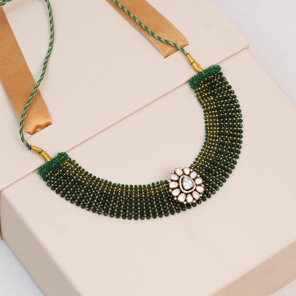 92.5 Silver Pendent Combine with Jali mala  109671