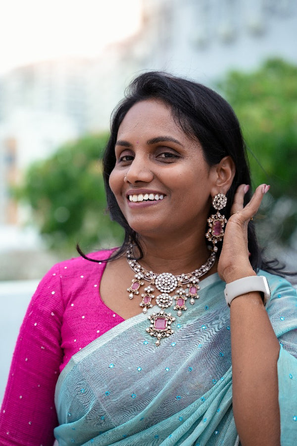 Moissanite Neck Set 110965