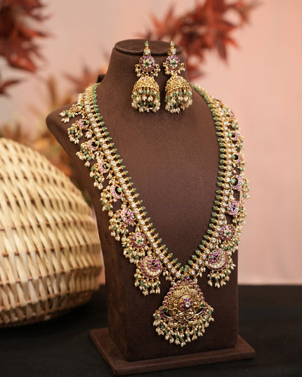 Kundan Long Neck Set 110840