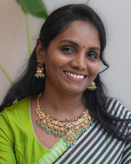 2 in 1 Kundan Neckset 111964