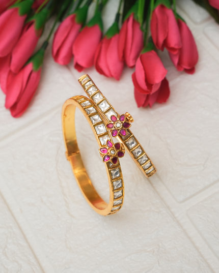 Kundan Bangles 104552