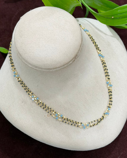 92.5 Sliver Black Beads 108478