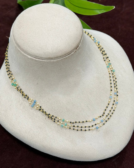 92.5 Sliver Black Beads 108478