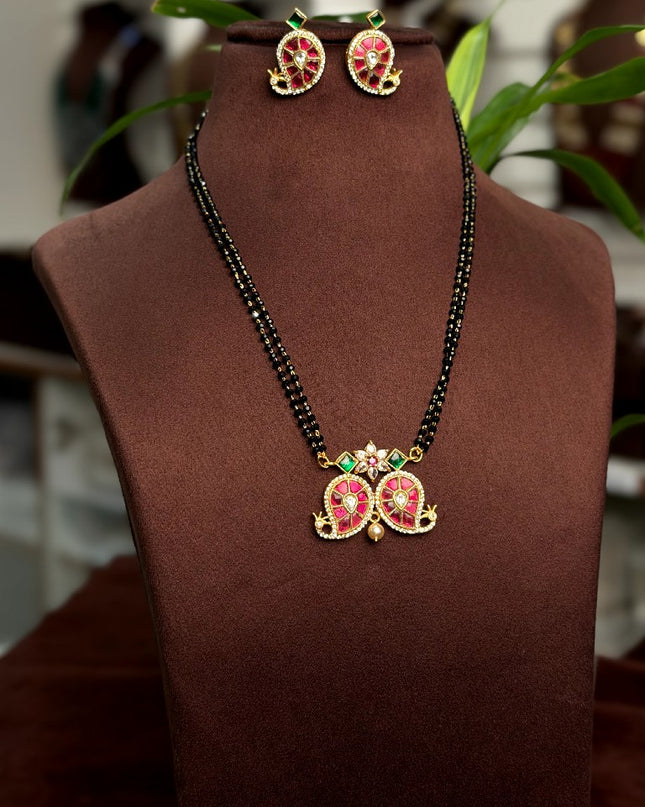 Kundan Black beads 109826