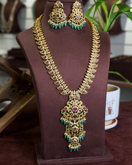 Kundan long neck set 109778
