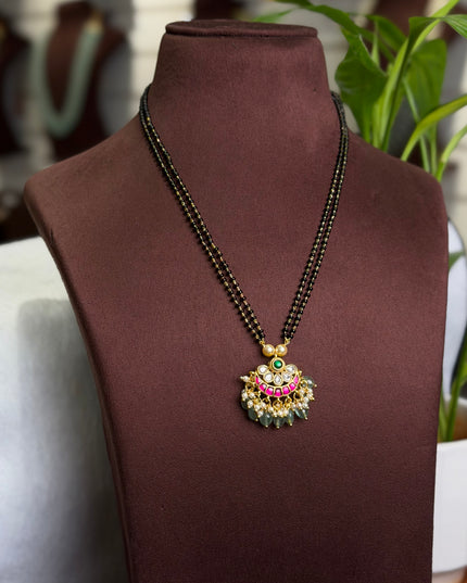 kundan black beads 110105
