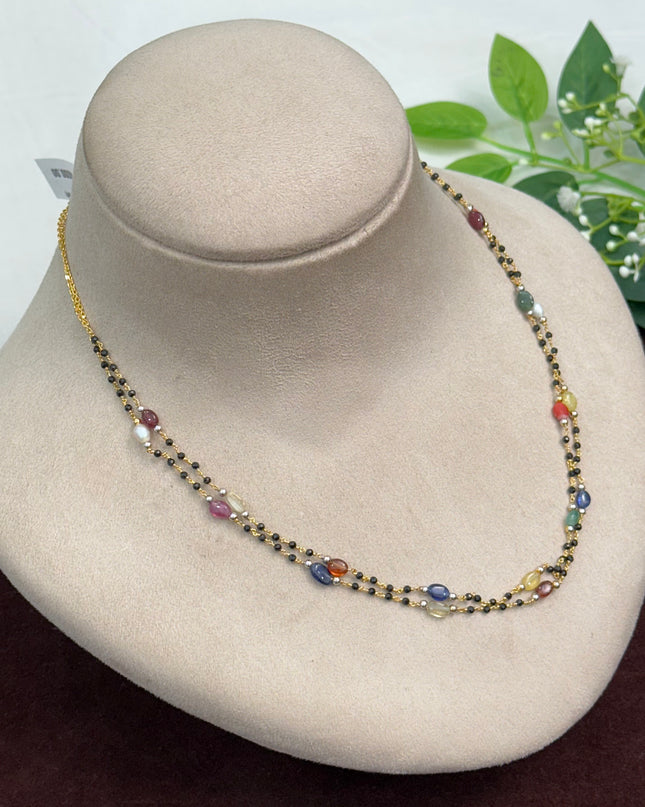 92.5 Silver Black Beads 108075
