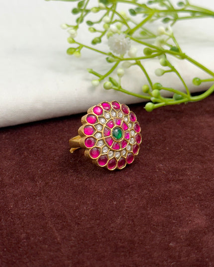 Kundan Finger Ring 108546