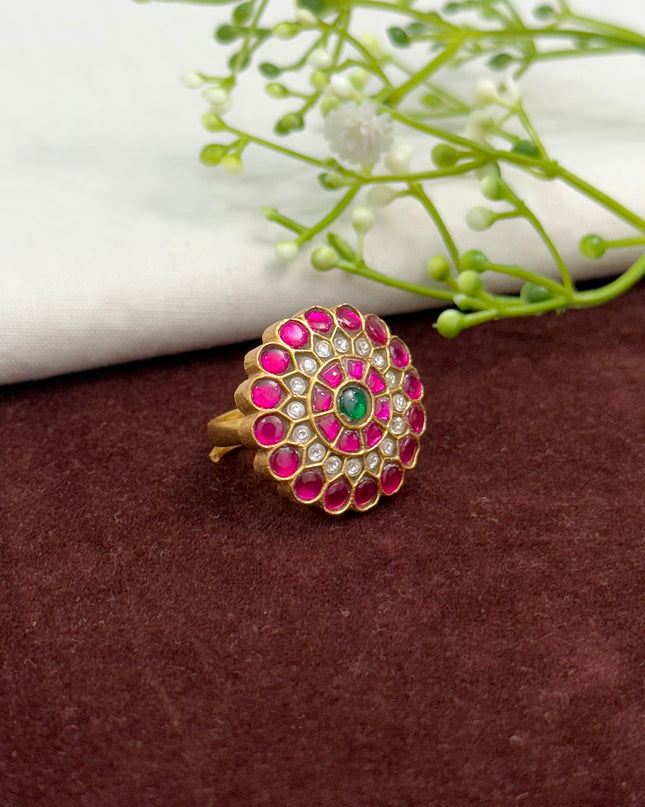 Kundan Finger Ring 108546