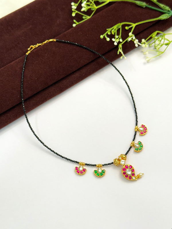 Kundan Black beads 108697