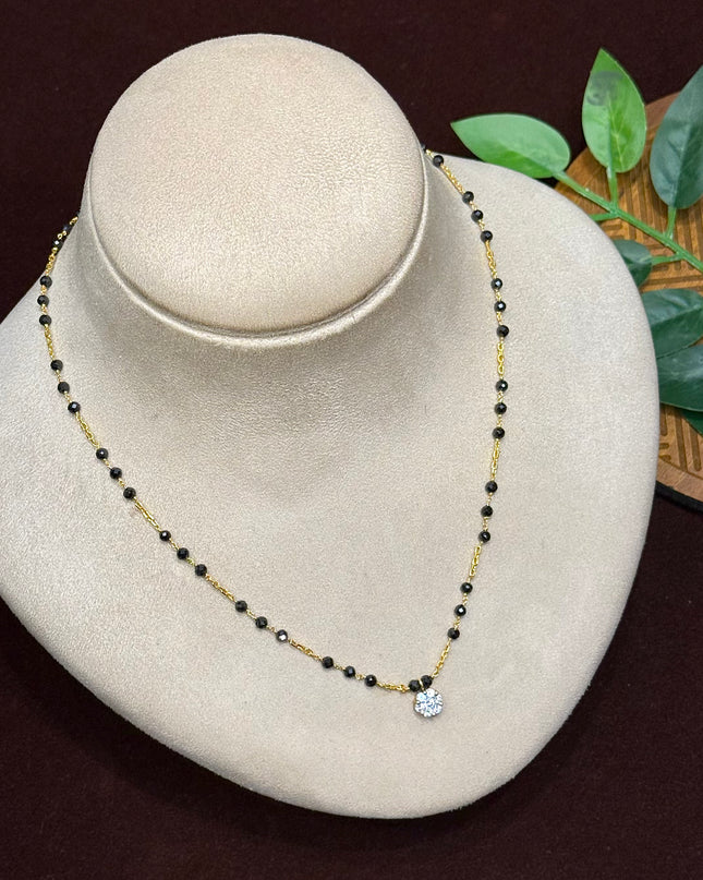 92.5 Silver Black Beads 106268