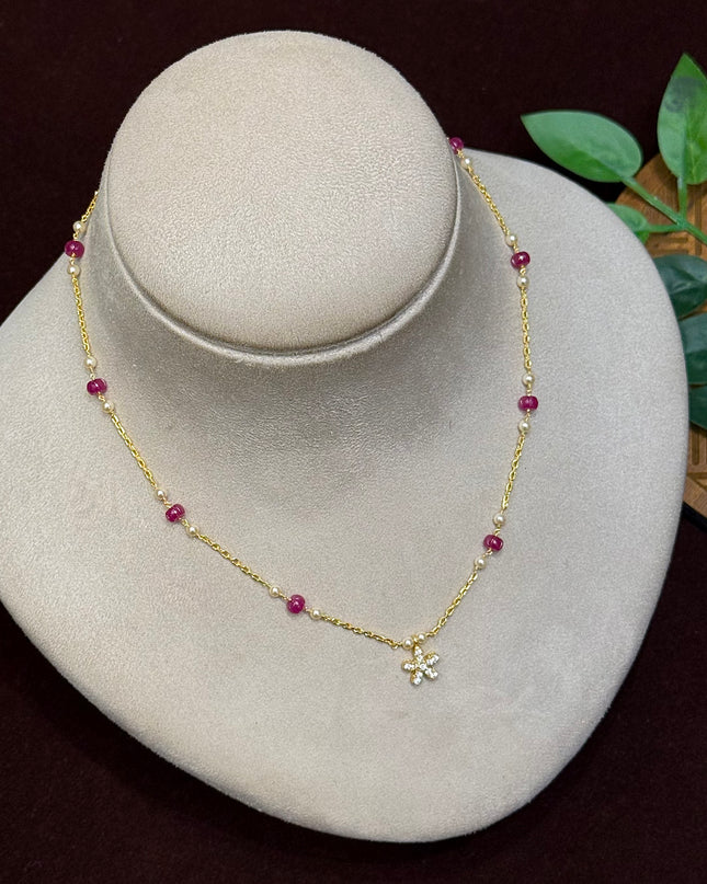 92.5 Silver Beads Mala 106268