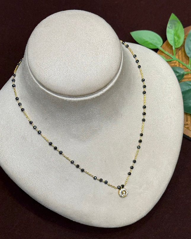 92.5 Silver Black Beads 106268
