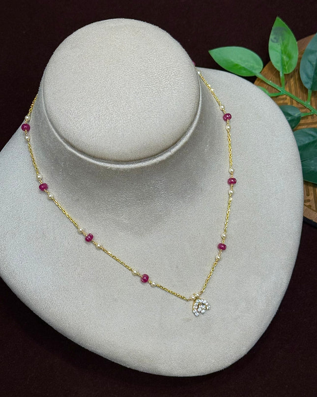 92.5 Silver Beads Mala 106268