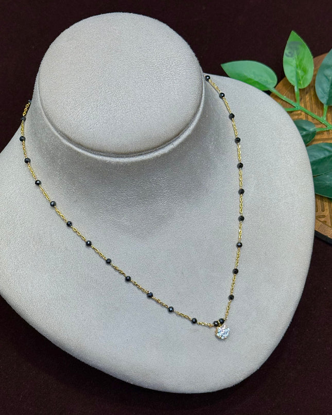 92.5 Silver Black Beads 106268