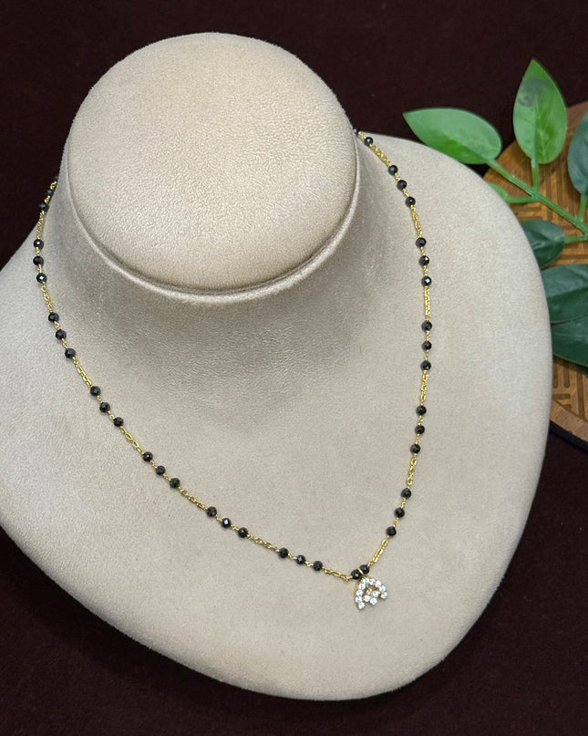 92.5 Silver Black Beads 106268