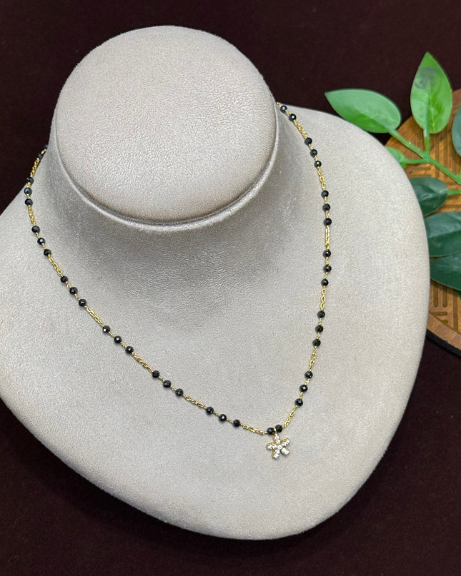 92.5 Silver Black Beads 106268