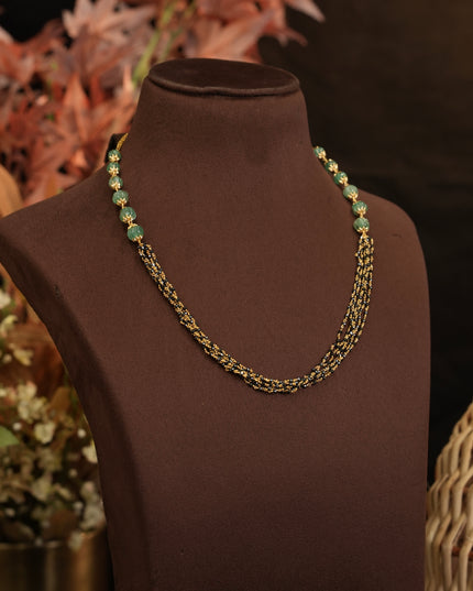 92.5 Silver Black Beads 110966