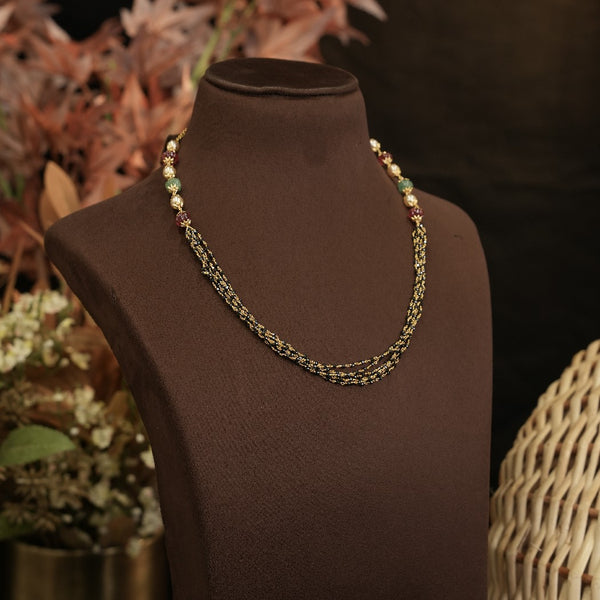 92.5 Silver Black Beads 110966