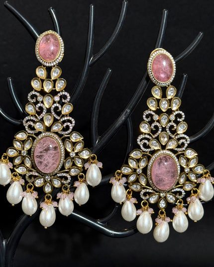 victorian Moissanite Earrings 102807