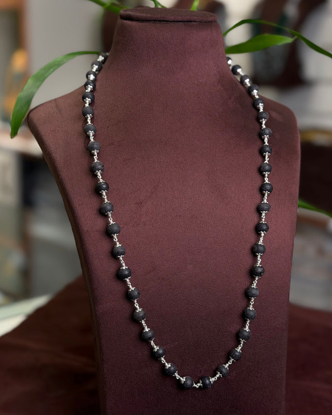 92.5 Silver Karungali Mala 105065