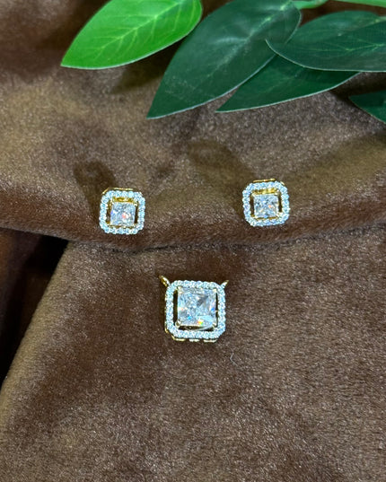 92.5 Silver Pendant Set 105528