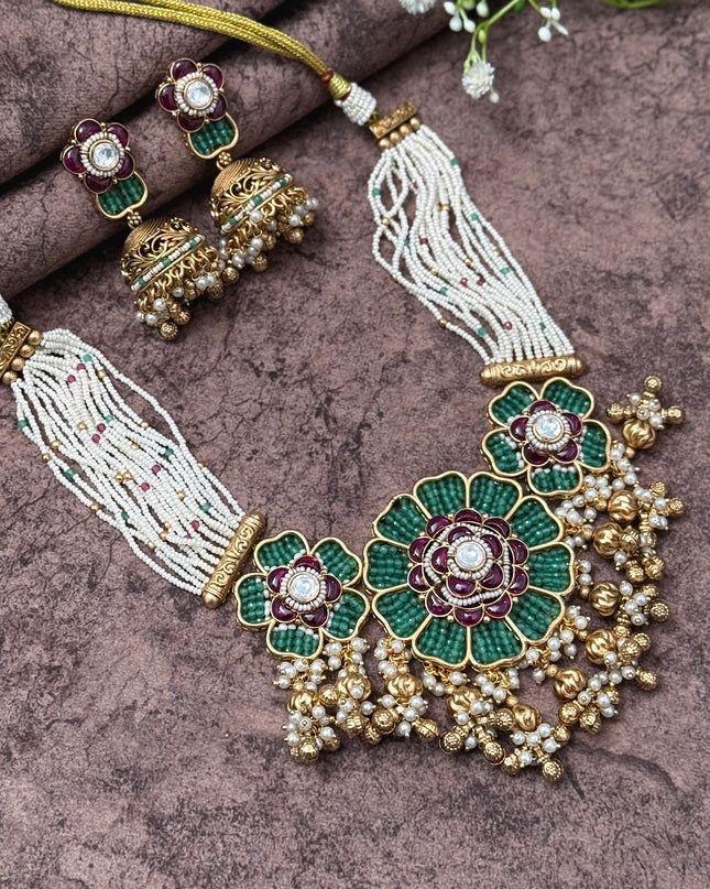 Pearls Neck Set 106497