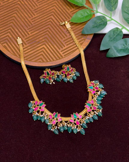Kundan Neck Set 106836